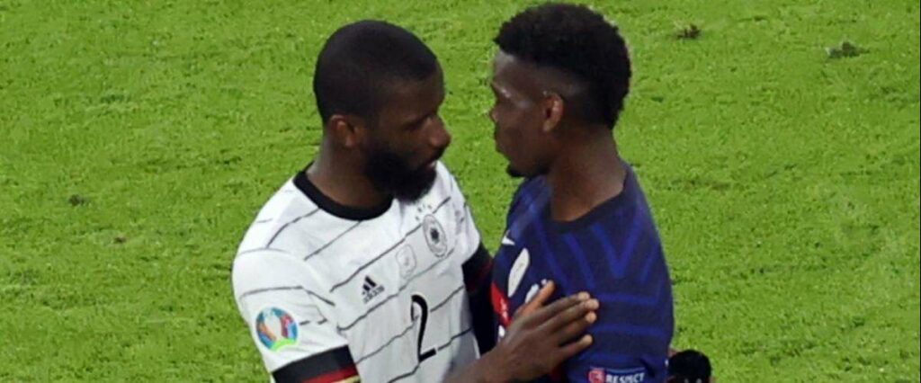 Rüdiger nega mordidela a Pogba e lamenta incidente